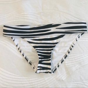 Victoria Secret Zebra Bikini Bottoms NWOT